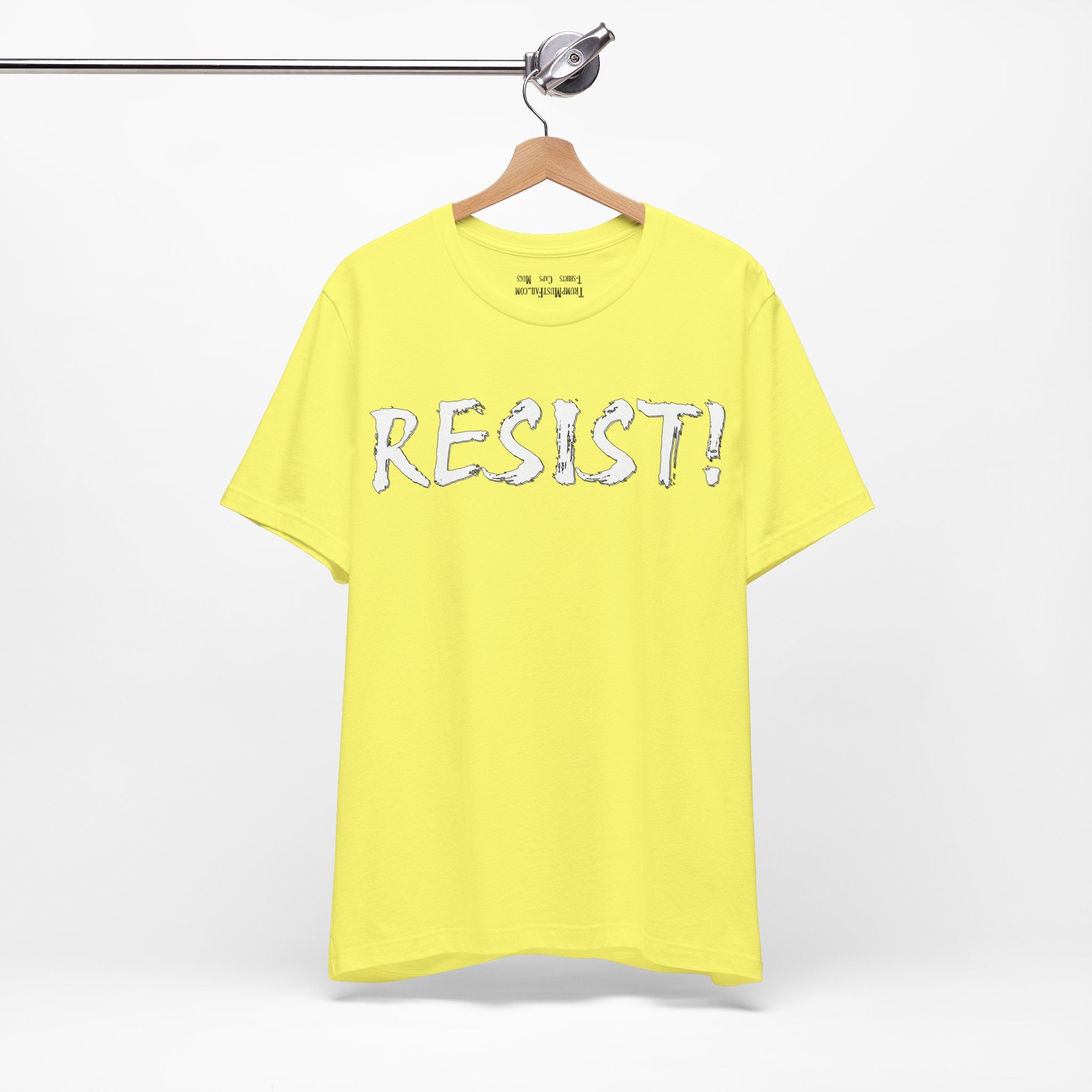 RESIST WHITE T-SHIRT/YELLOW