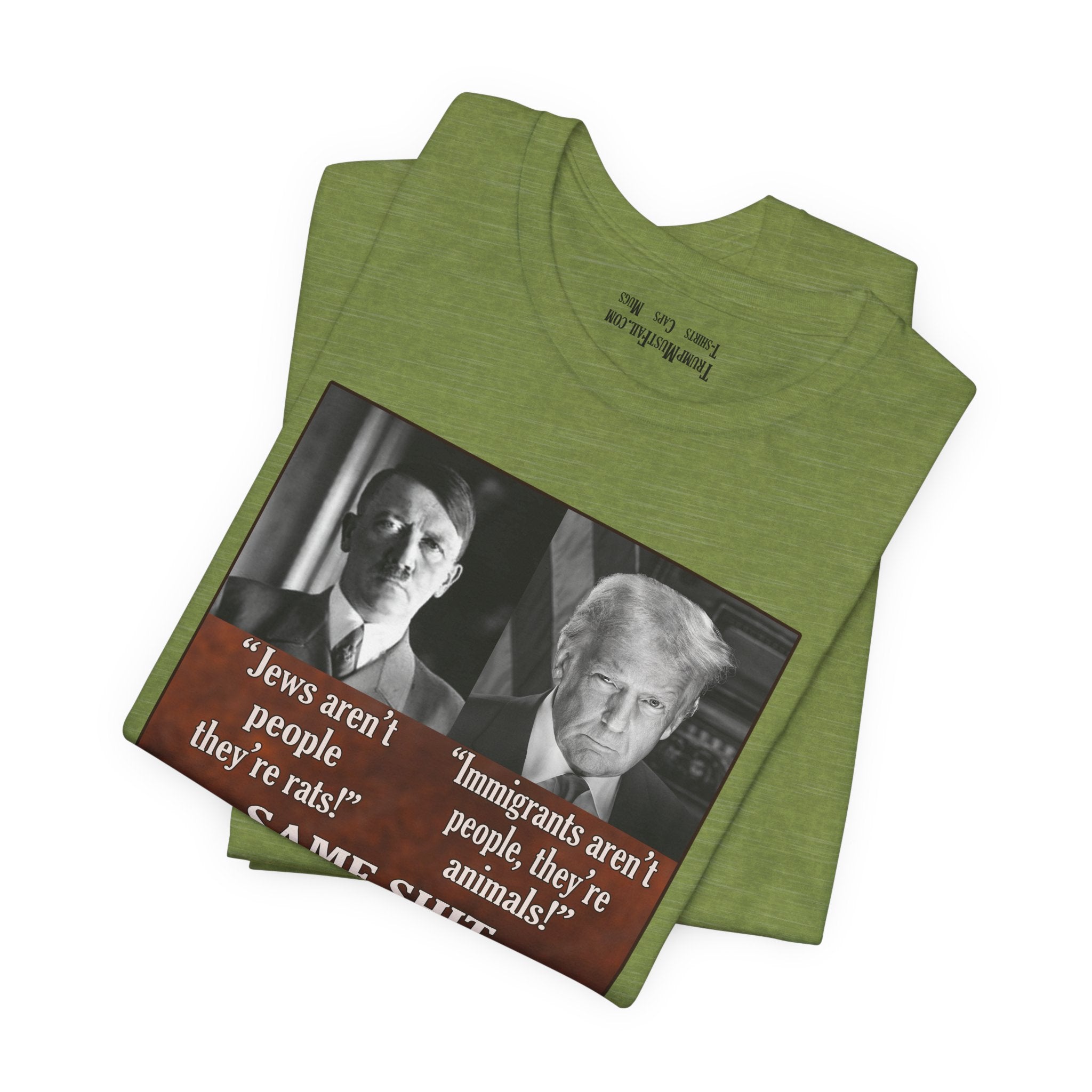 SAME SHIT T-SHIRT/HEATHER GREEN