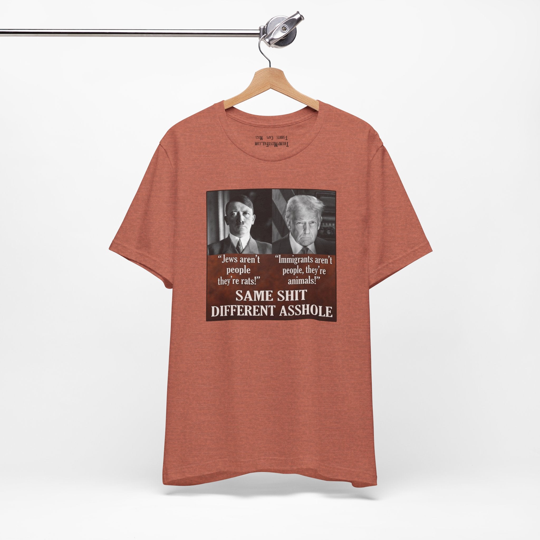 SAME SHIT T-SHIRT/HEATHER CLAY