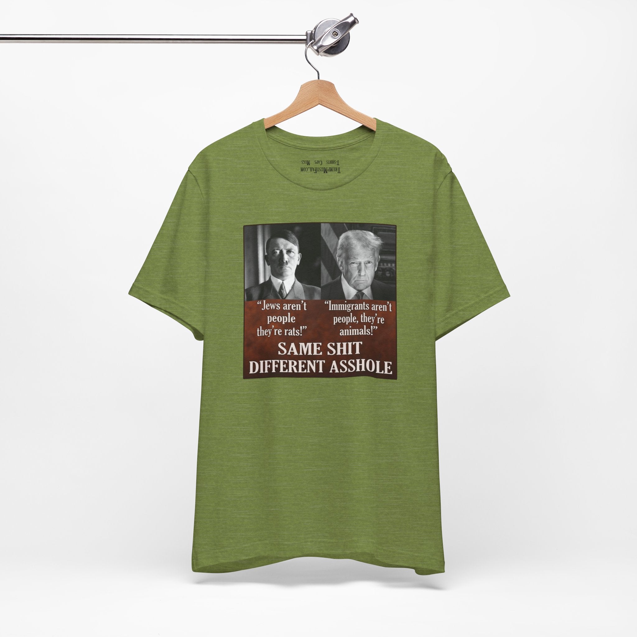 SAME SHIT T-SHIRT/HEATHER GREEN