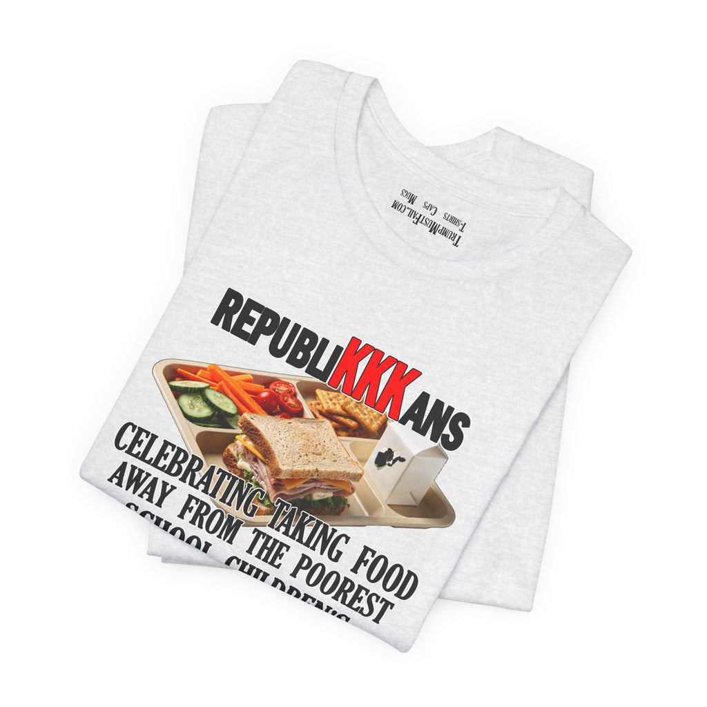 SCHOOL LUNCH T-SHIRT/ASH