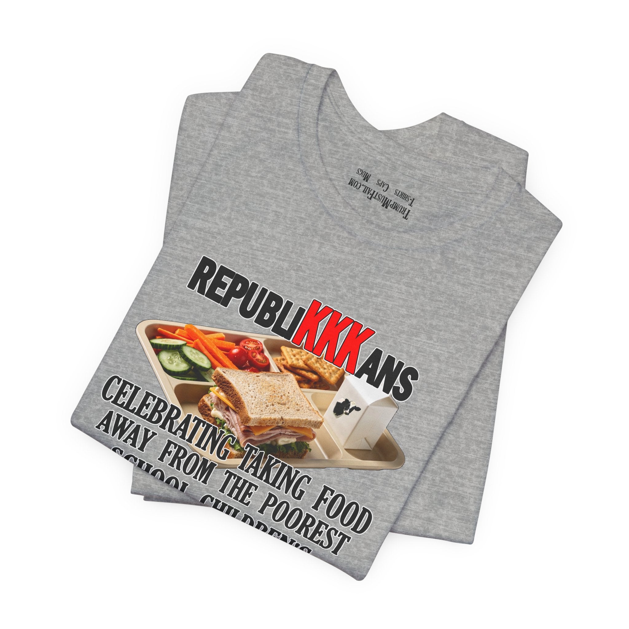 SCHOOL LUNCH T-SHIRT/ATHLETIC HEATHER