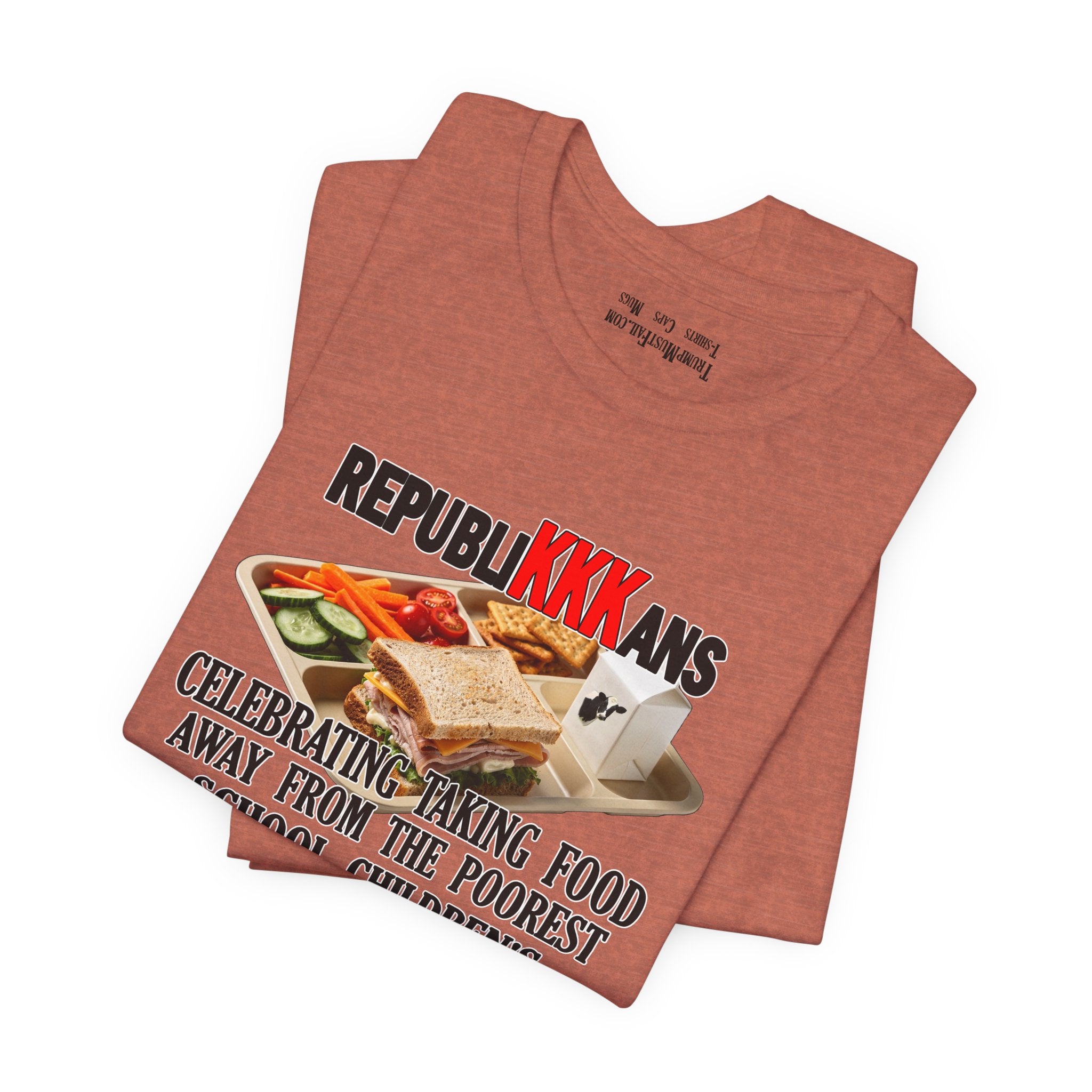 SCHOOL LUNCH T-SHIRT/HEATHER CLAY