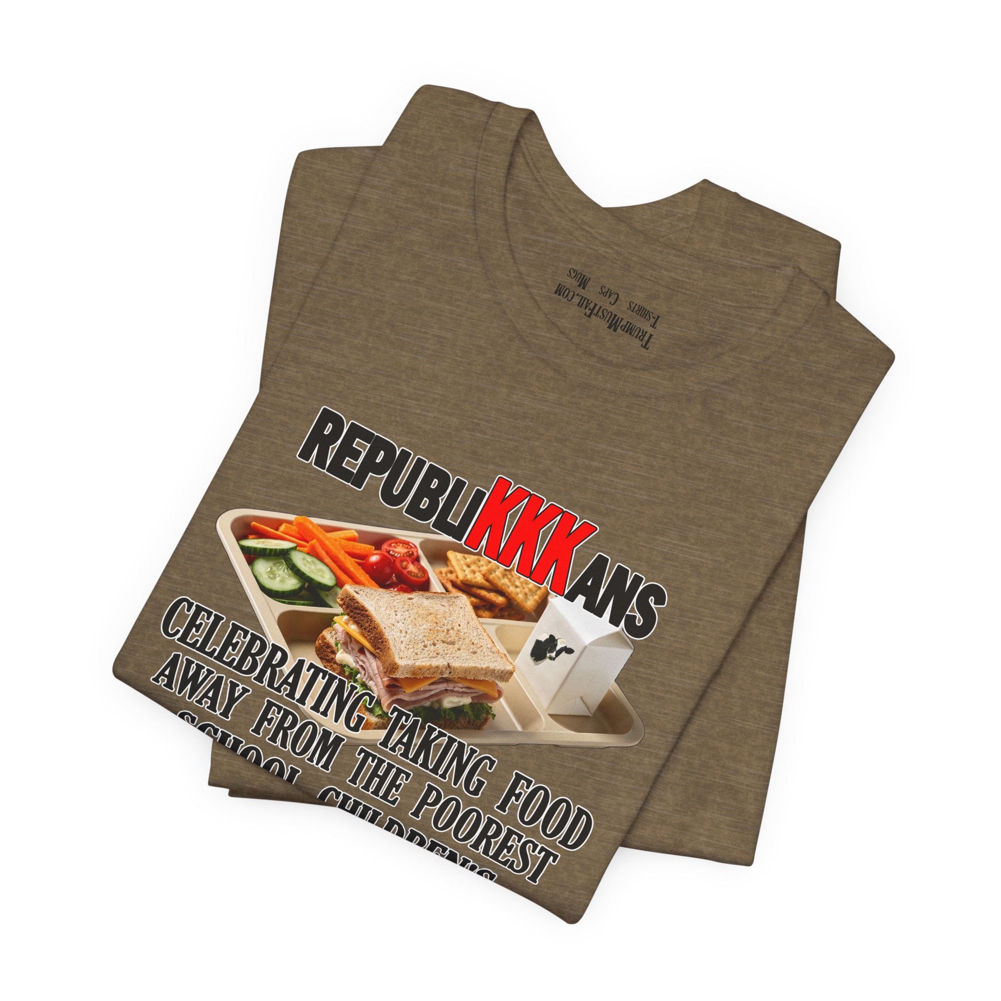SCHOOL LUNCH T-SHIRT/HEATHER OLIVE