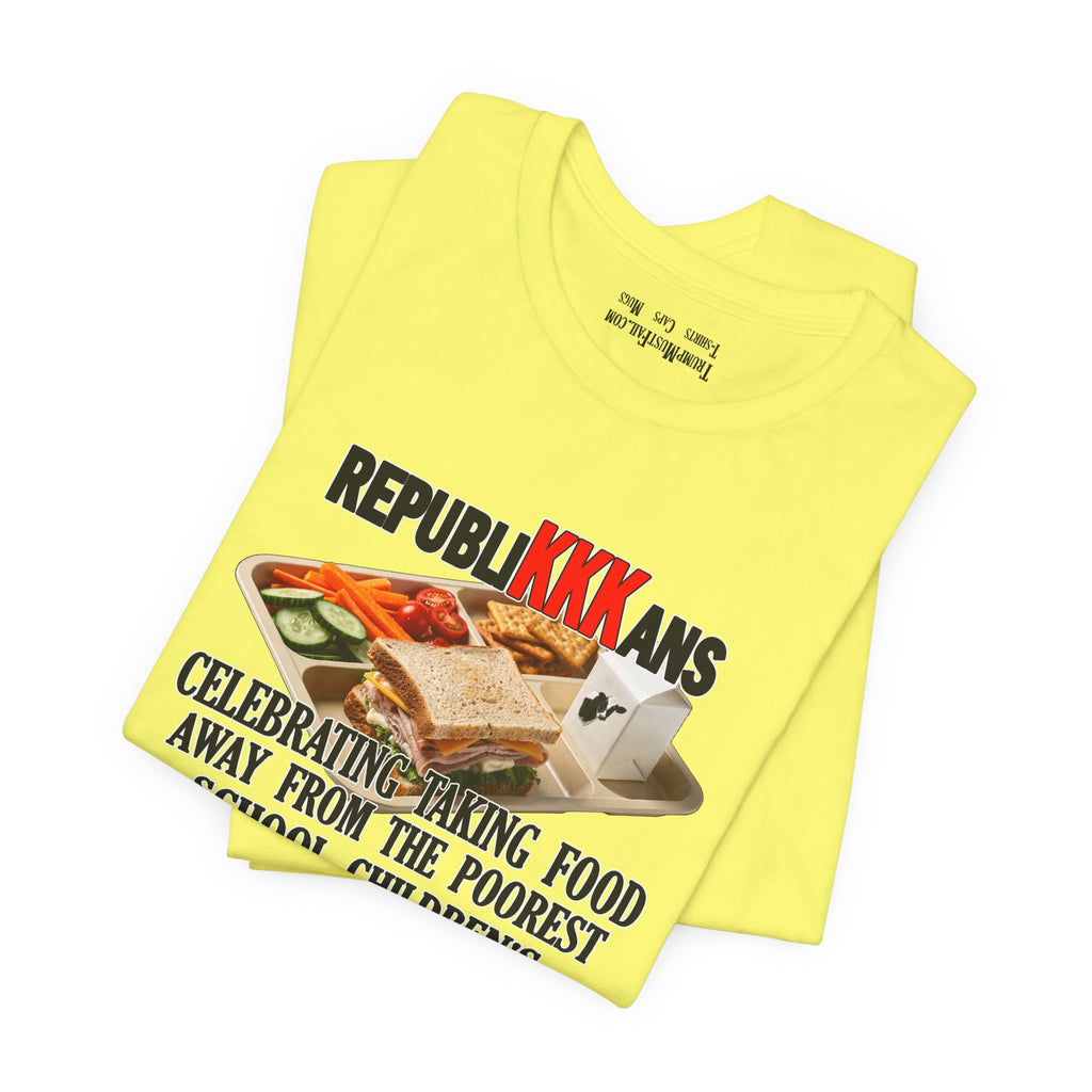 SCHOOL LUNCH T-SHIRT/YELLOW