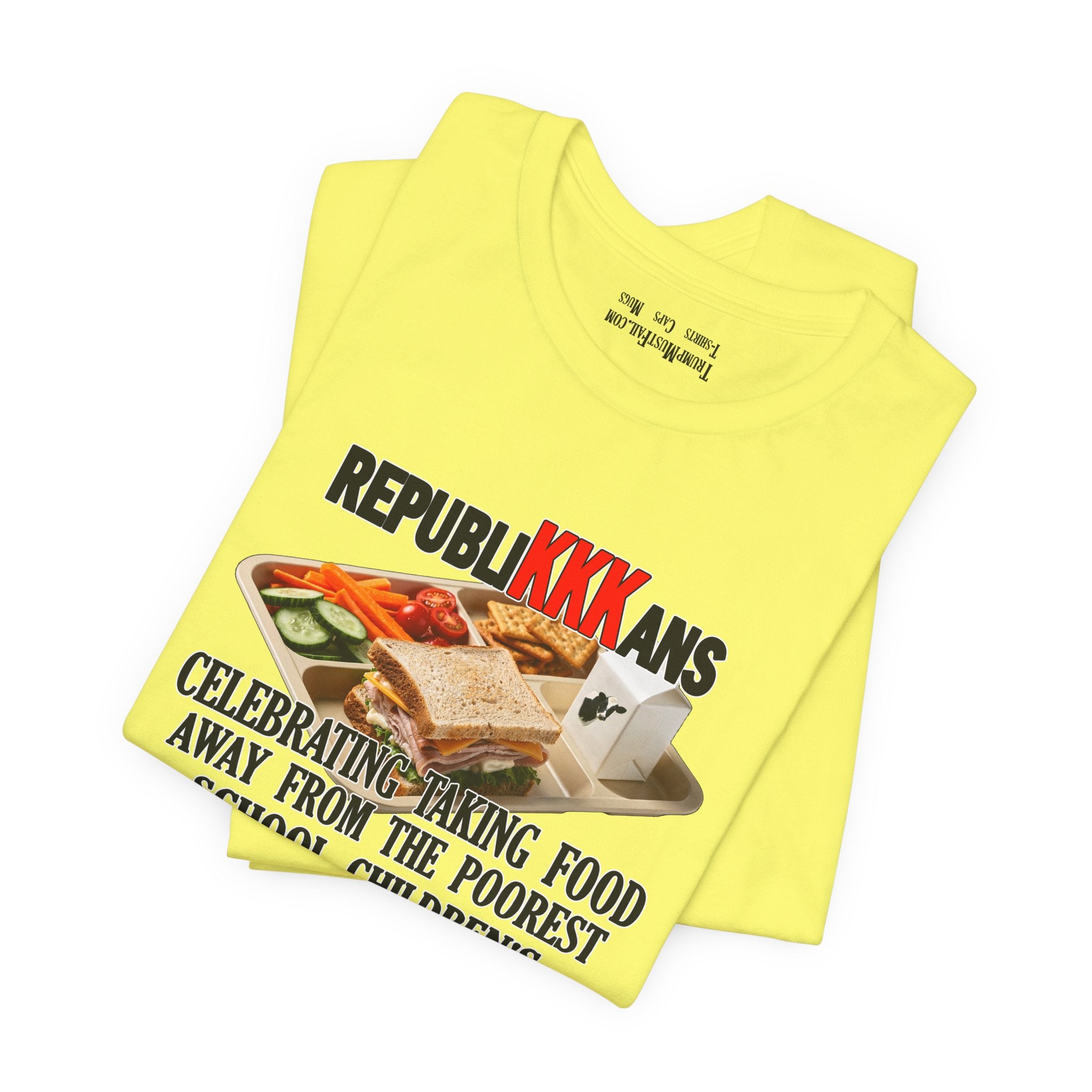 SCHOOL LUNCH T-SHIRT/YELLOW