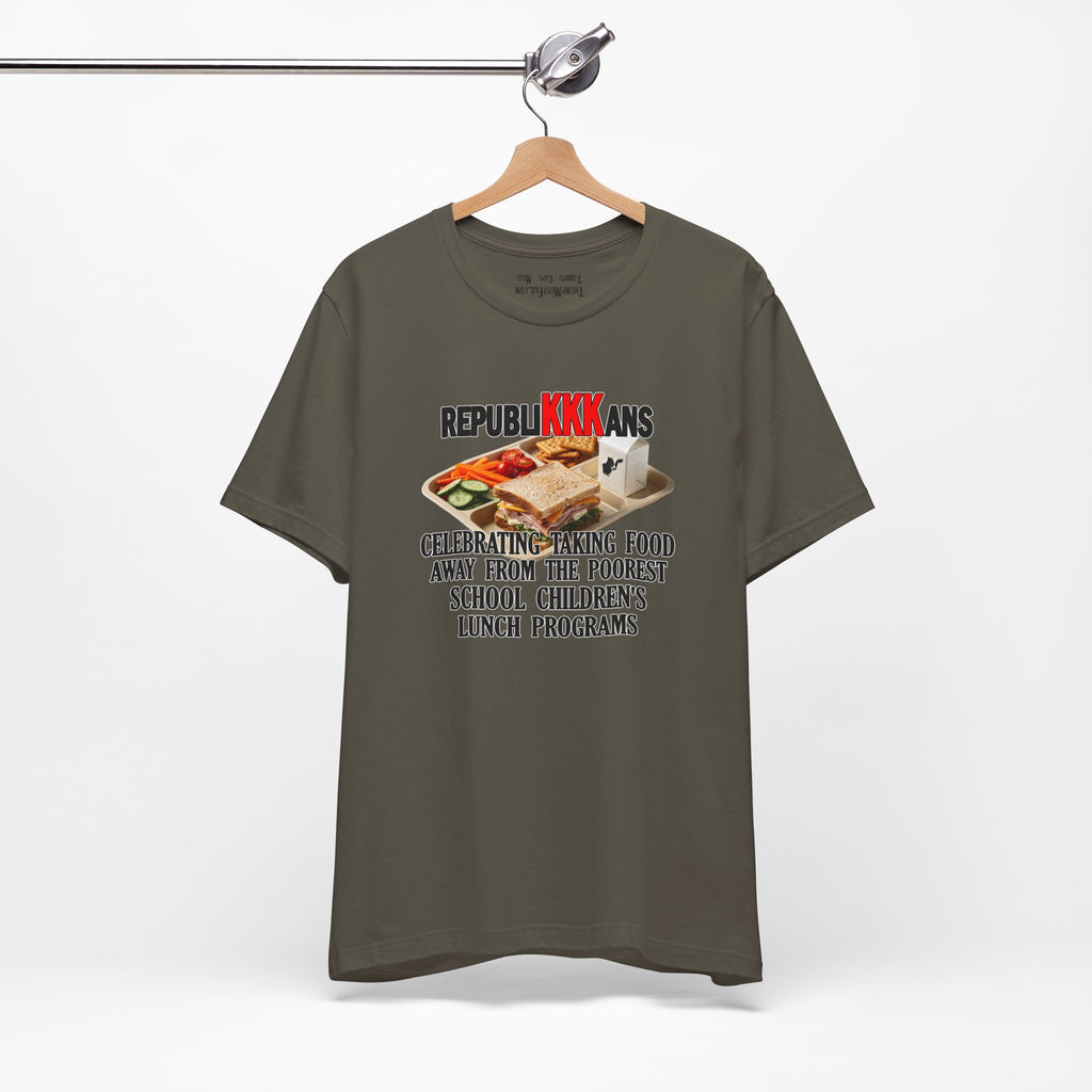 SCHOOL LUNCH T-SHIRT/ARMY
