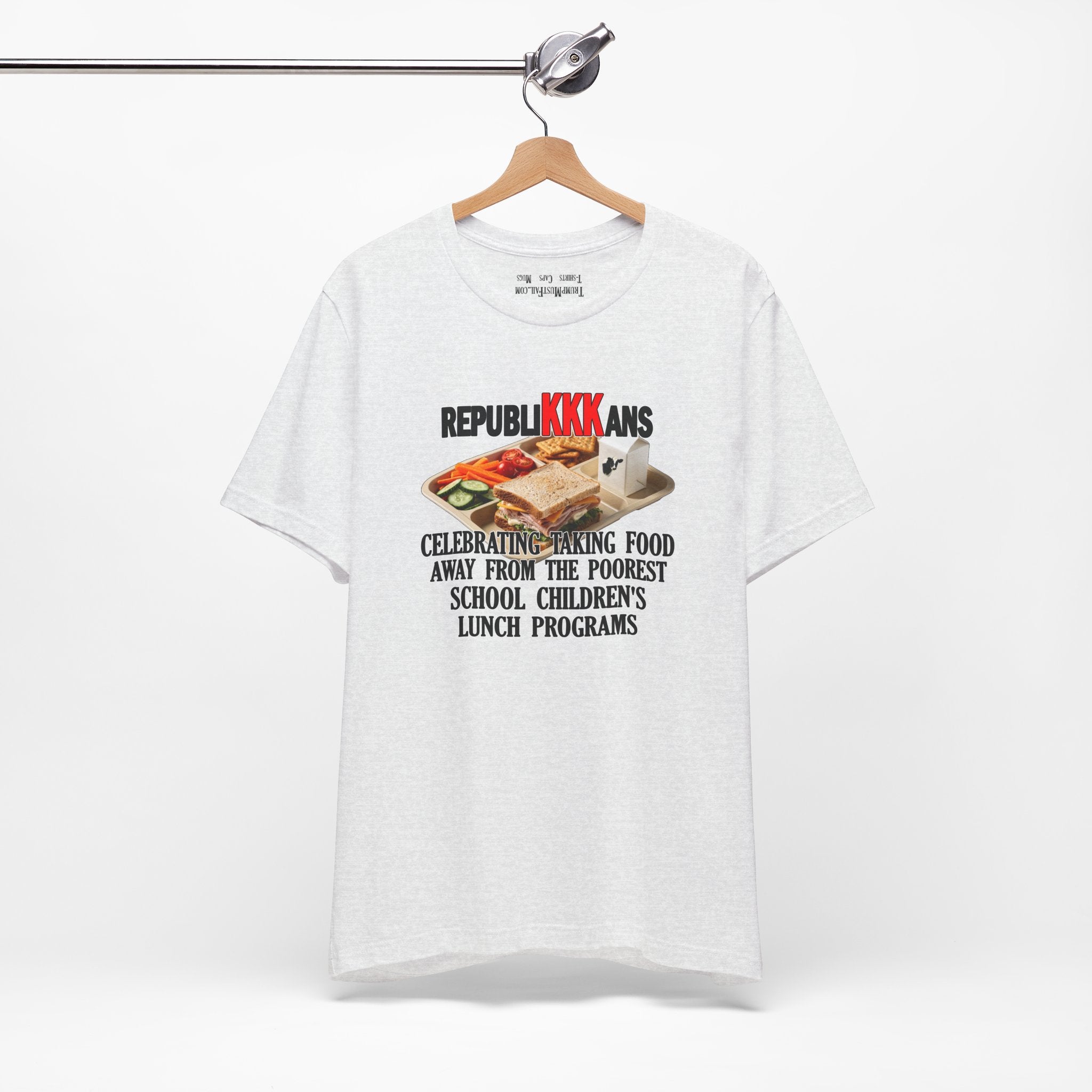 SCHOOL LUNCH T-SHIRT/ASH