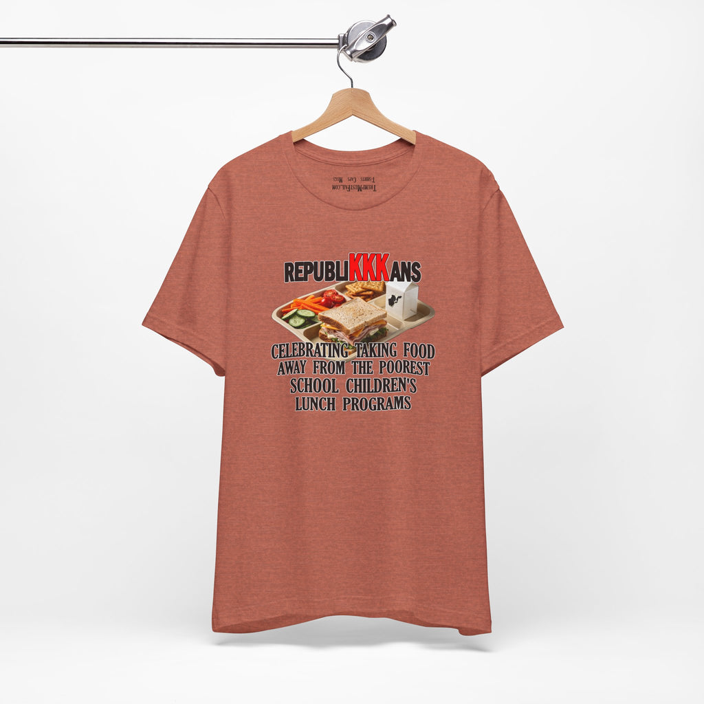 SCHOOL LUNCH T-SHIRT/HEATHER CLAY