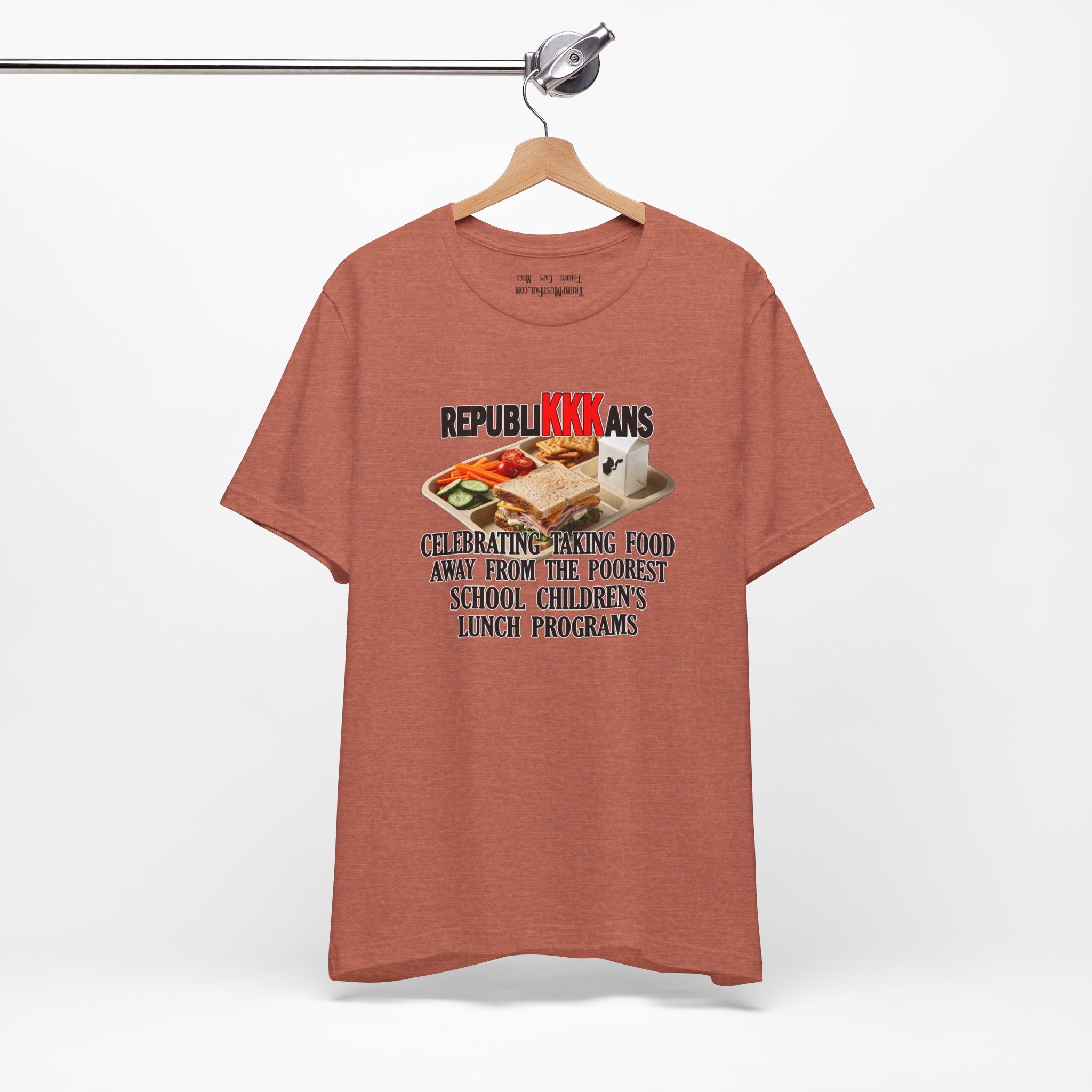 SCHOOL LUNCH T-SHIRT/HEATHER CLAY