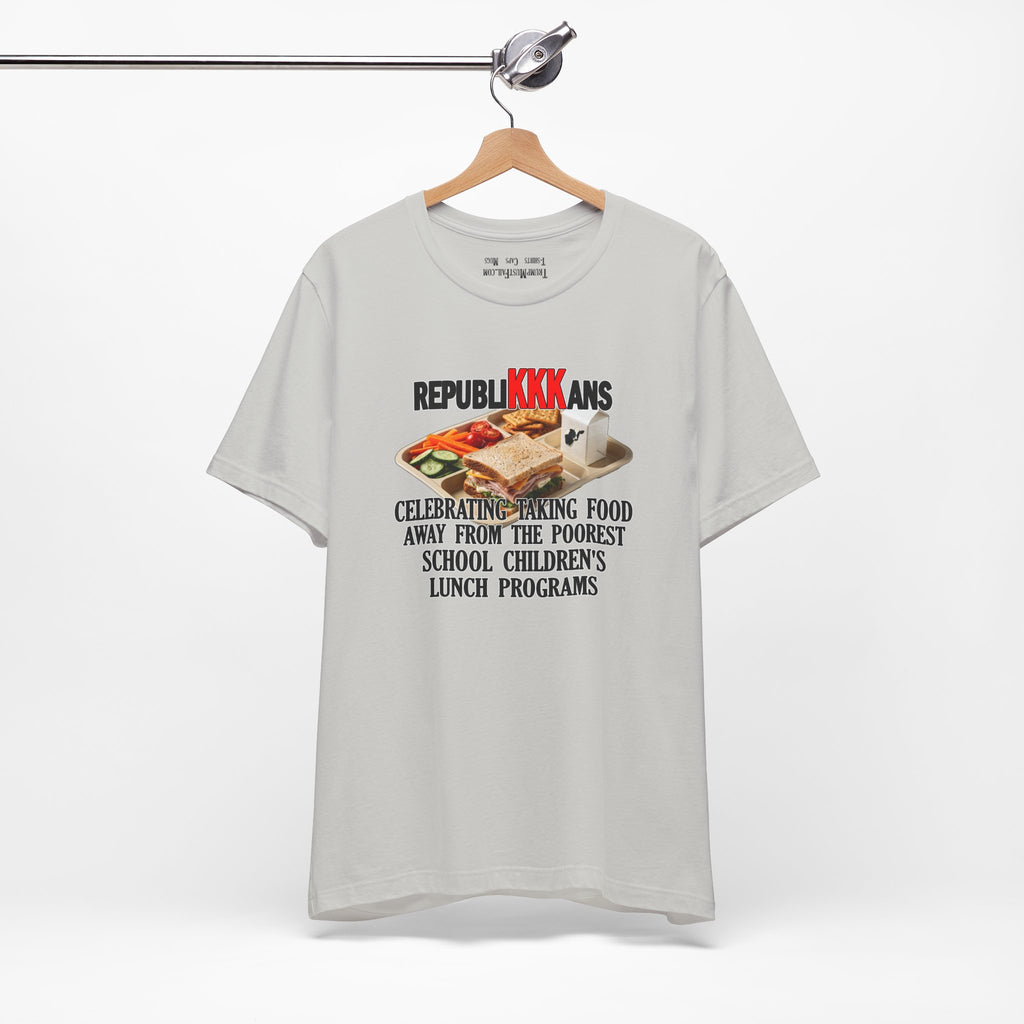 SCHOOL LUNCH T-SHIRT/SILVER