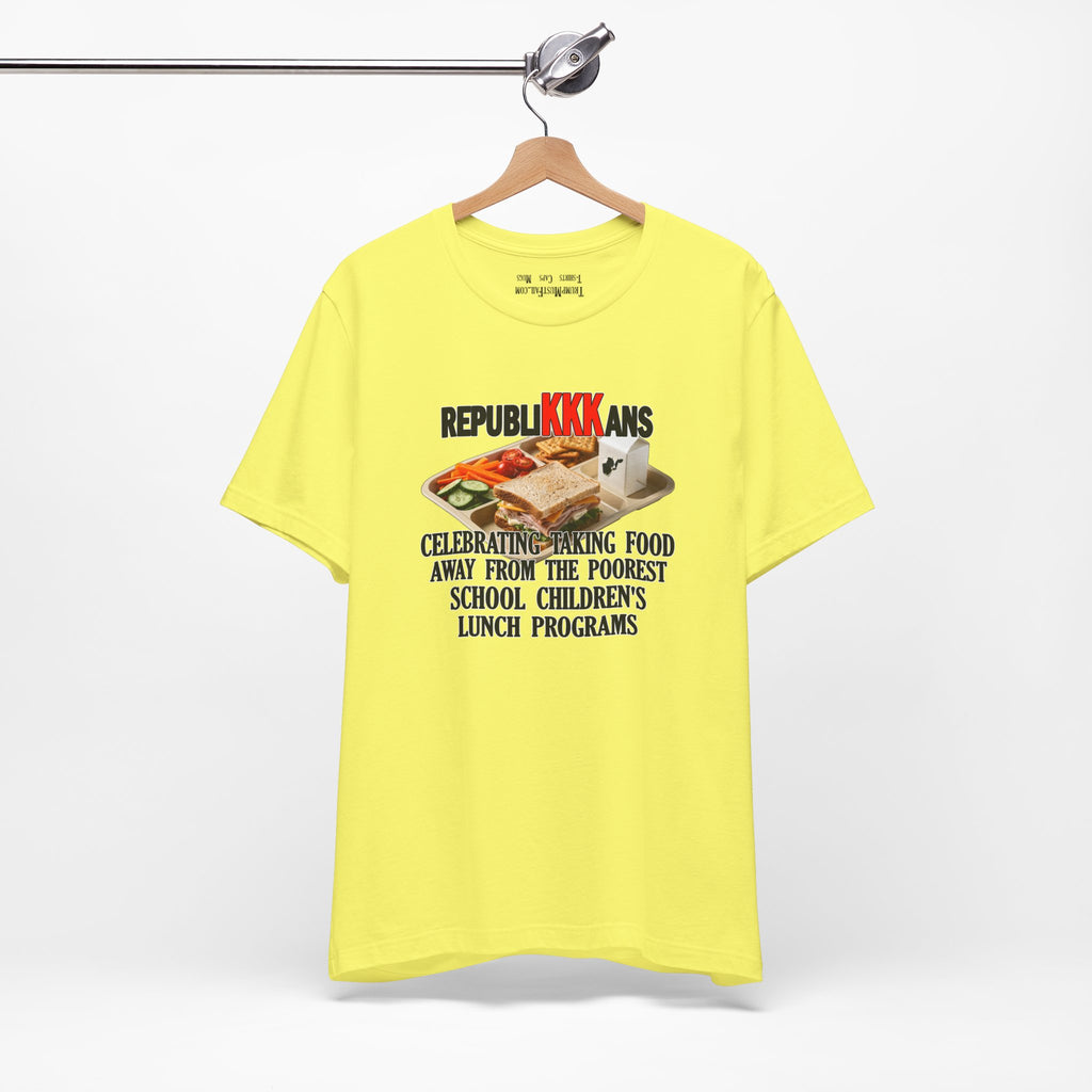 SCHOOL LUNCH T-SHIRT/YELLOW
