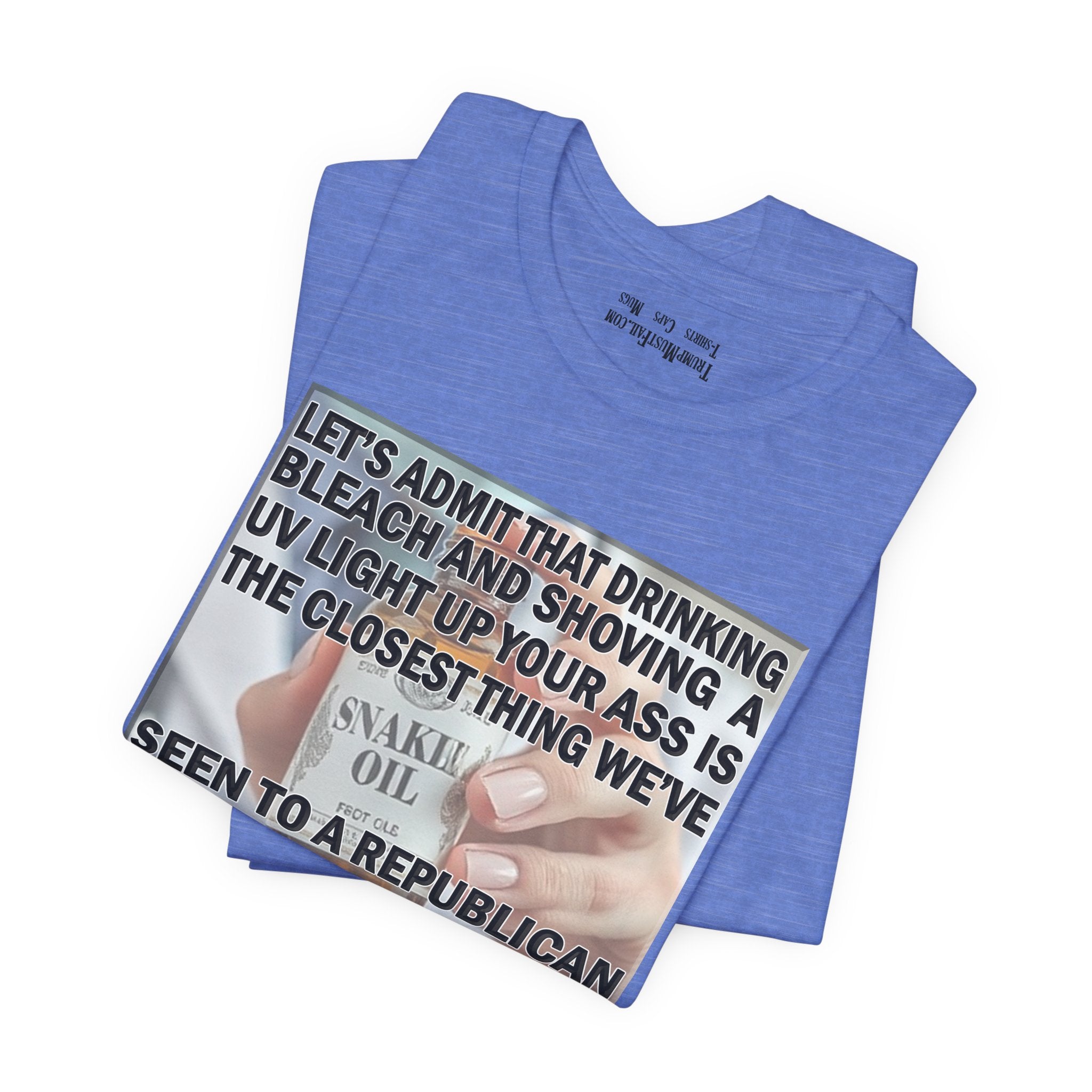 SNAKE OIL T-SHIRT/HEATHER COLUMBIA BLUE