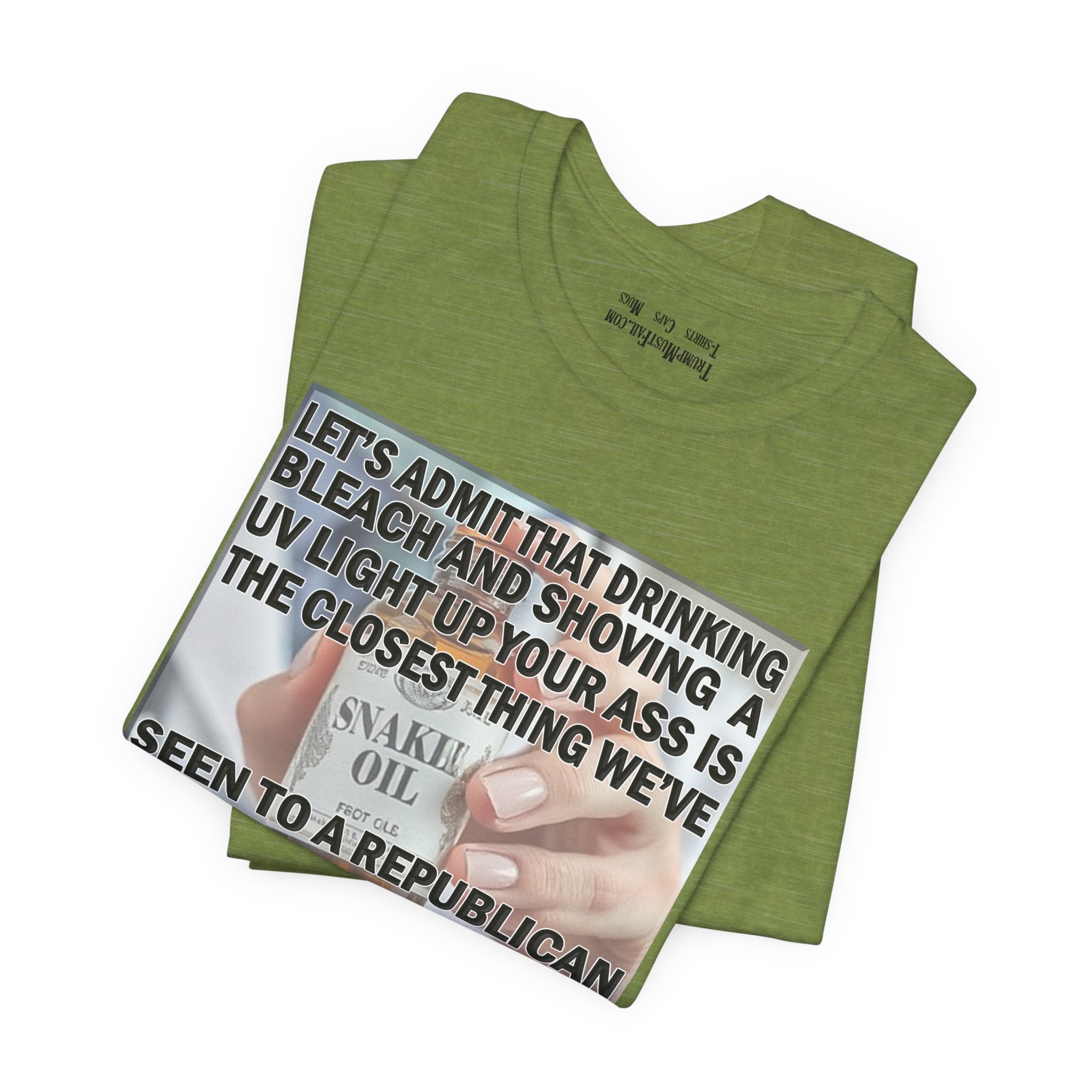 SNAKE OIL T-SHIRT/HEATHER GREEN