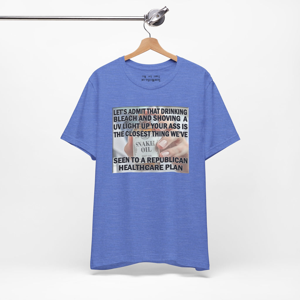 SNAKE OIL T-SHIRT/HEATHER COLUMBIA BLUE