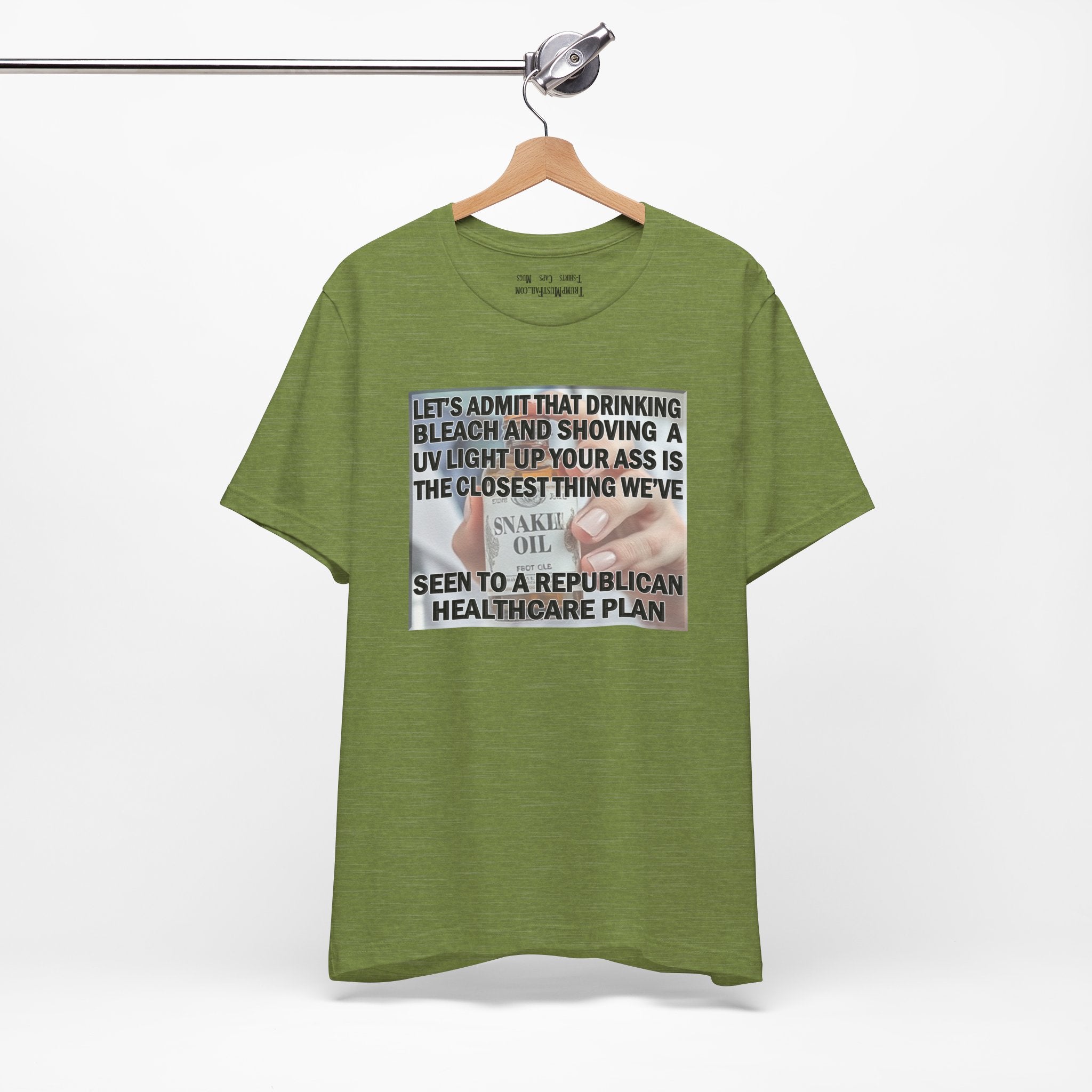 SNAKE OIL T-SHIRT/HEATHER GREEN