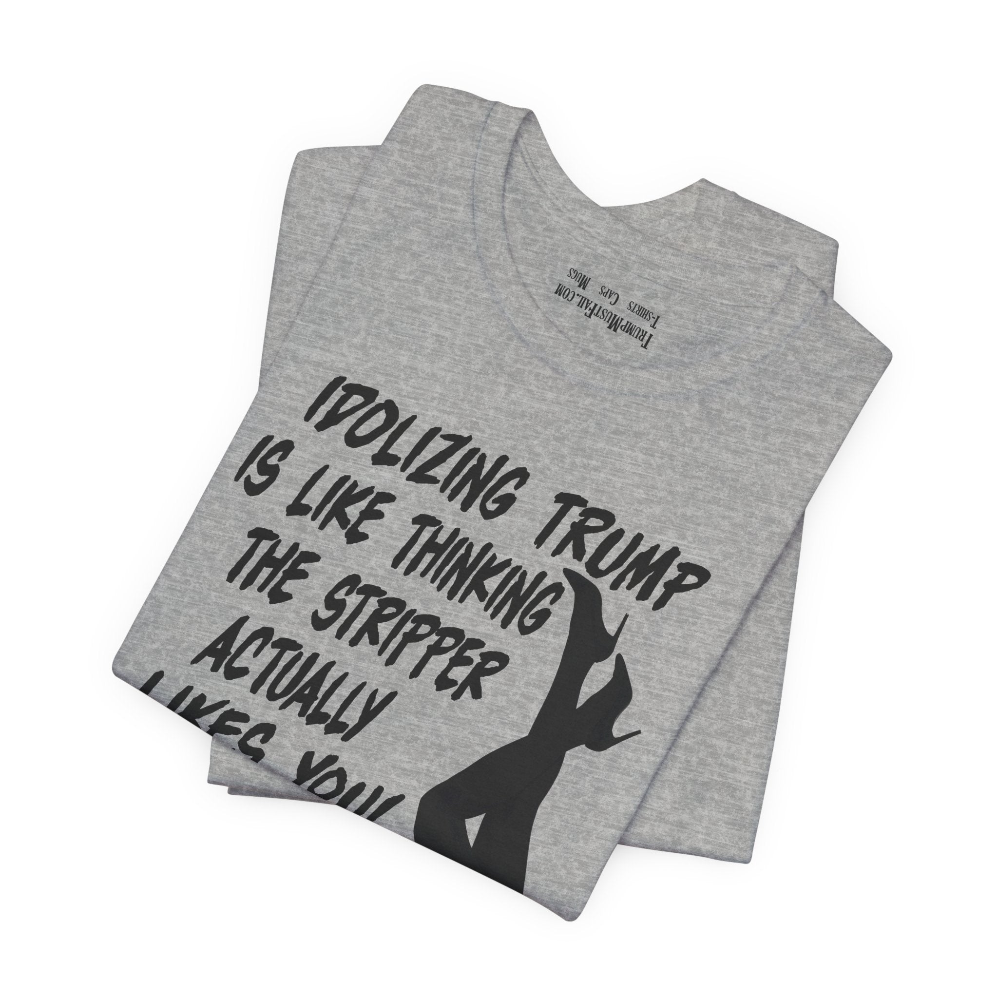 STRIPPER T-SHIRT/ATHLETIC HEATHER
