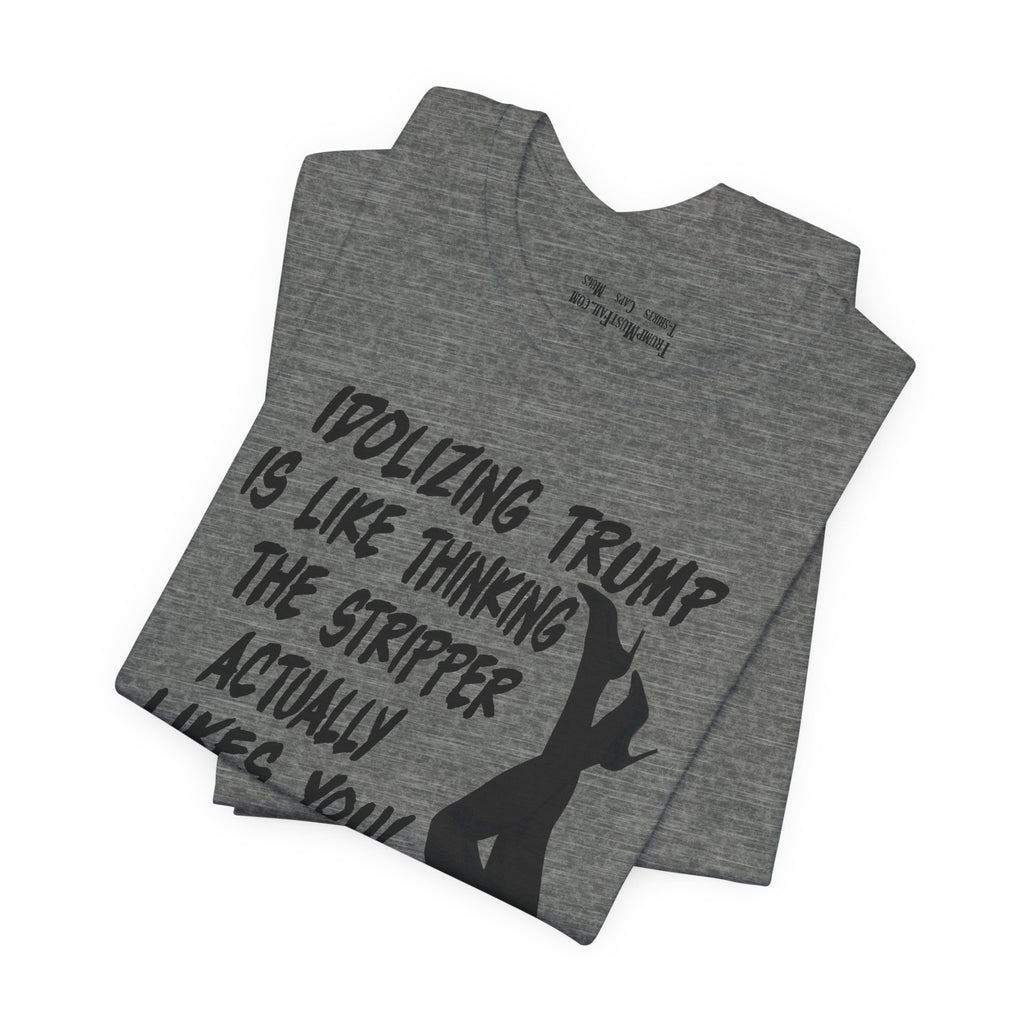 STRIPPER T-SHIRT/DEEP HEATHER