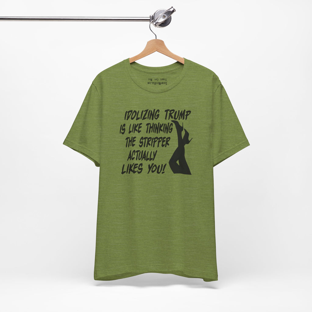 STRIPPER T-SHIRT/HEATHER GREEN
