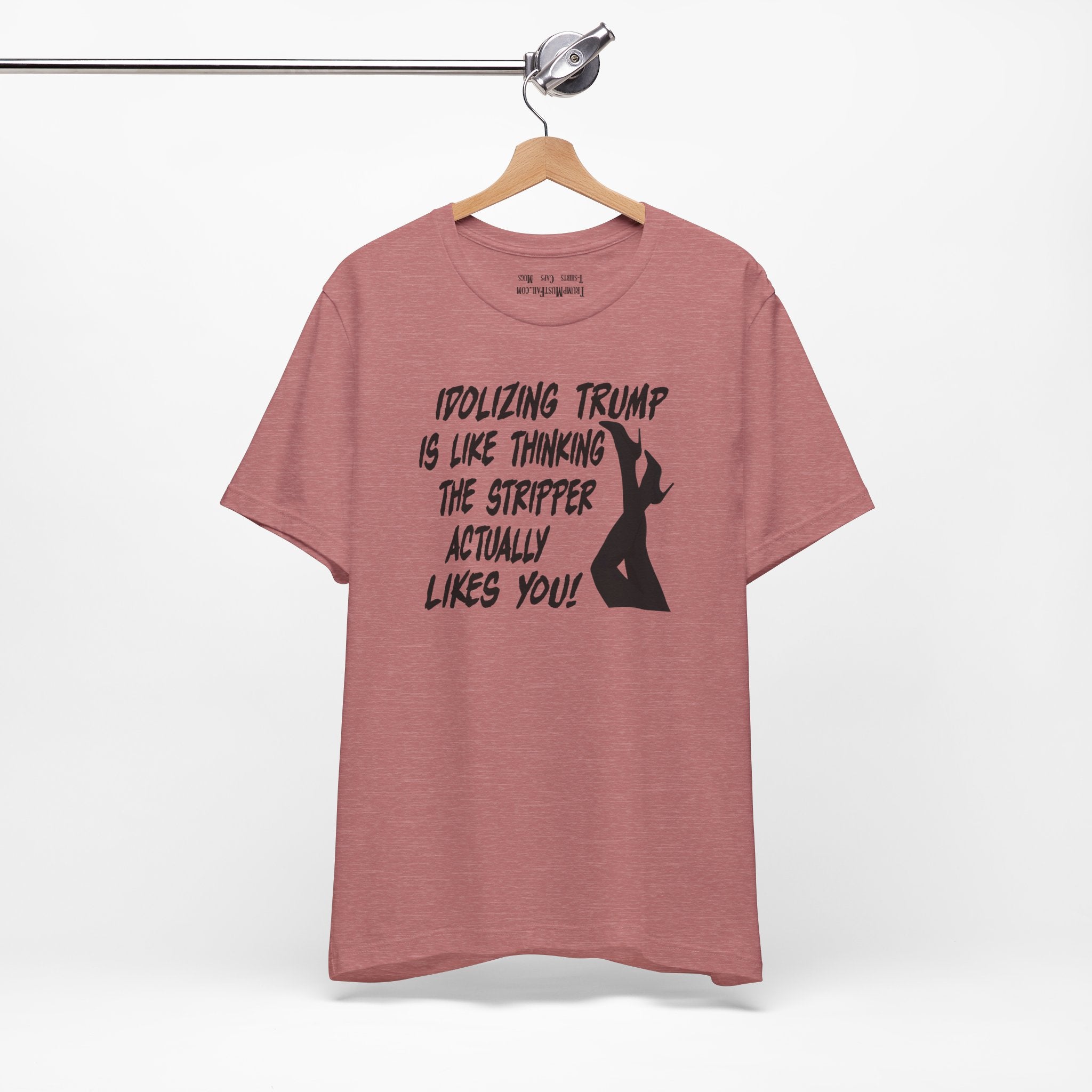 STRIPPER T-SHIRT/HEATHER MAUVE