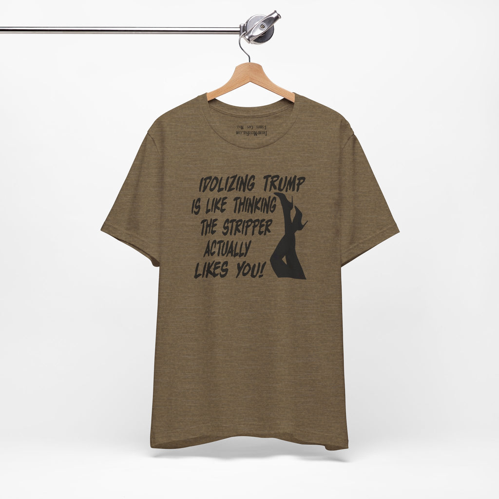 STRIPPER T-SHIRT/HEATHER OLIVE