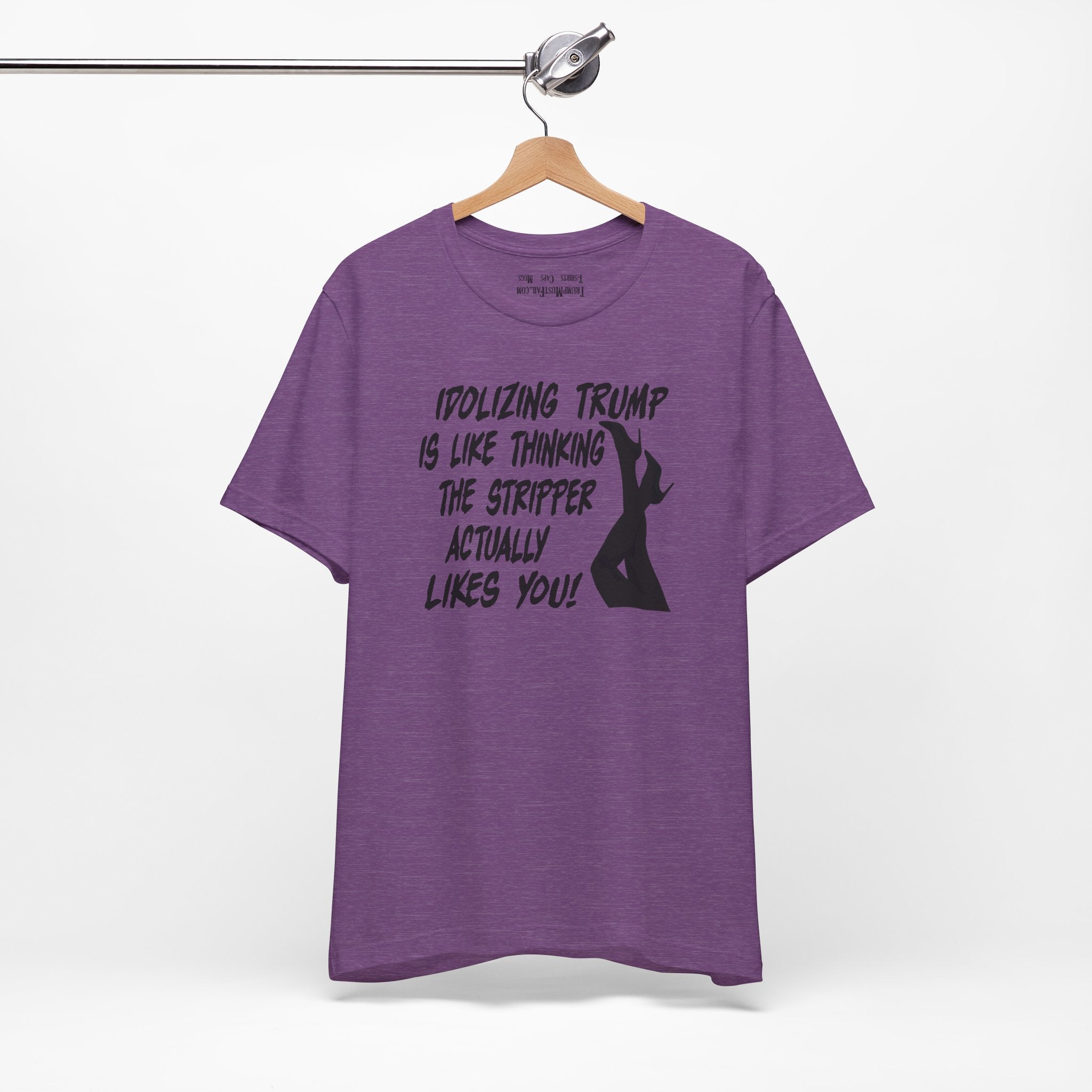 STRIPPER T-SHIRT/HEATHER TEAM PURPLE
