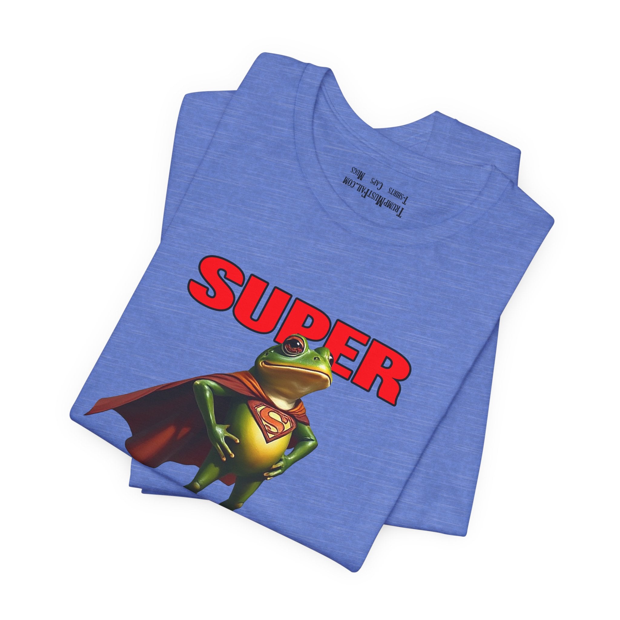 SUPER ANTIFA T-SHIRT/HEATHER COLUMBIA BLUE