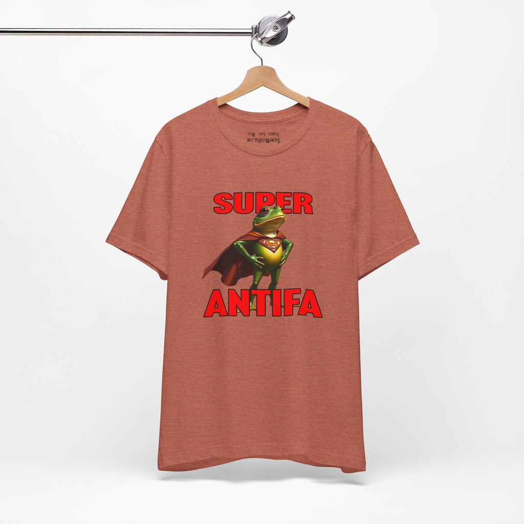 SUPER ANTIFA T-SHIRT/HEATHER CLAY