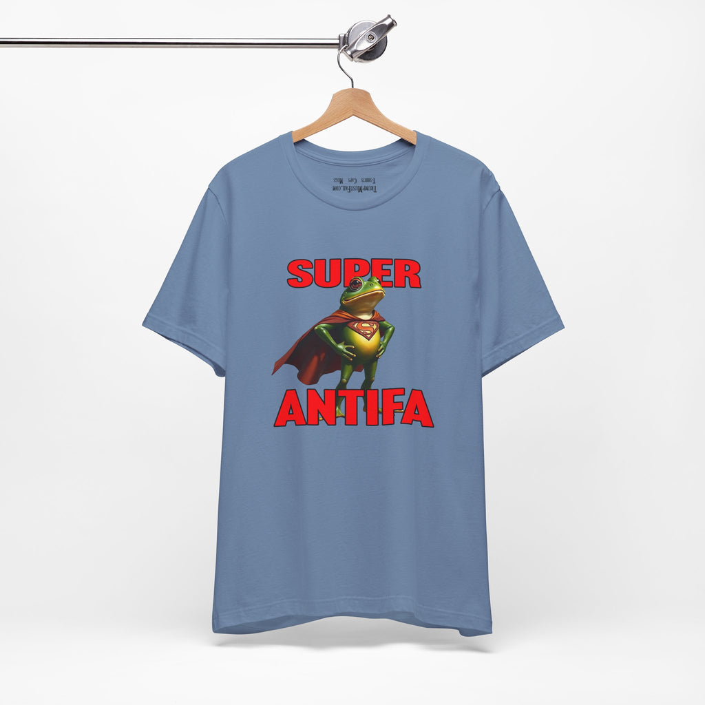 SUPER ANTIFA T-SHIRT/STEEL BLUE