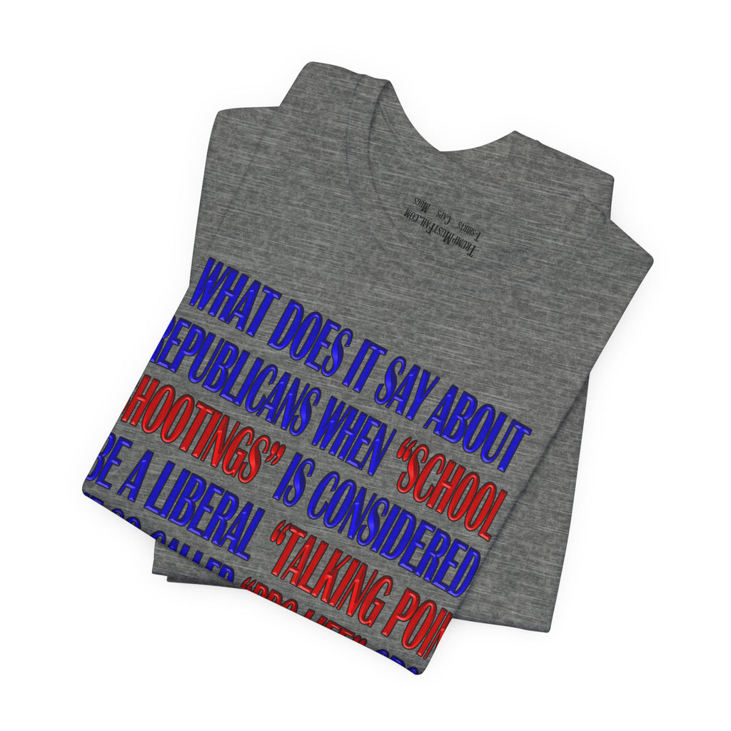 TALKING POINT T-SHIRT/DEEP HEATHER