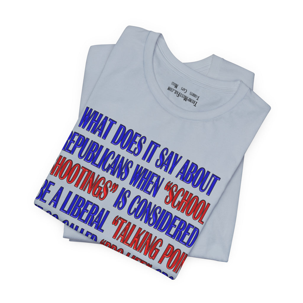 TALKING POINT T-SHIRT/LIGHT BLUE
