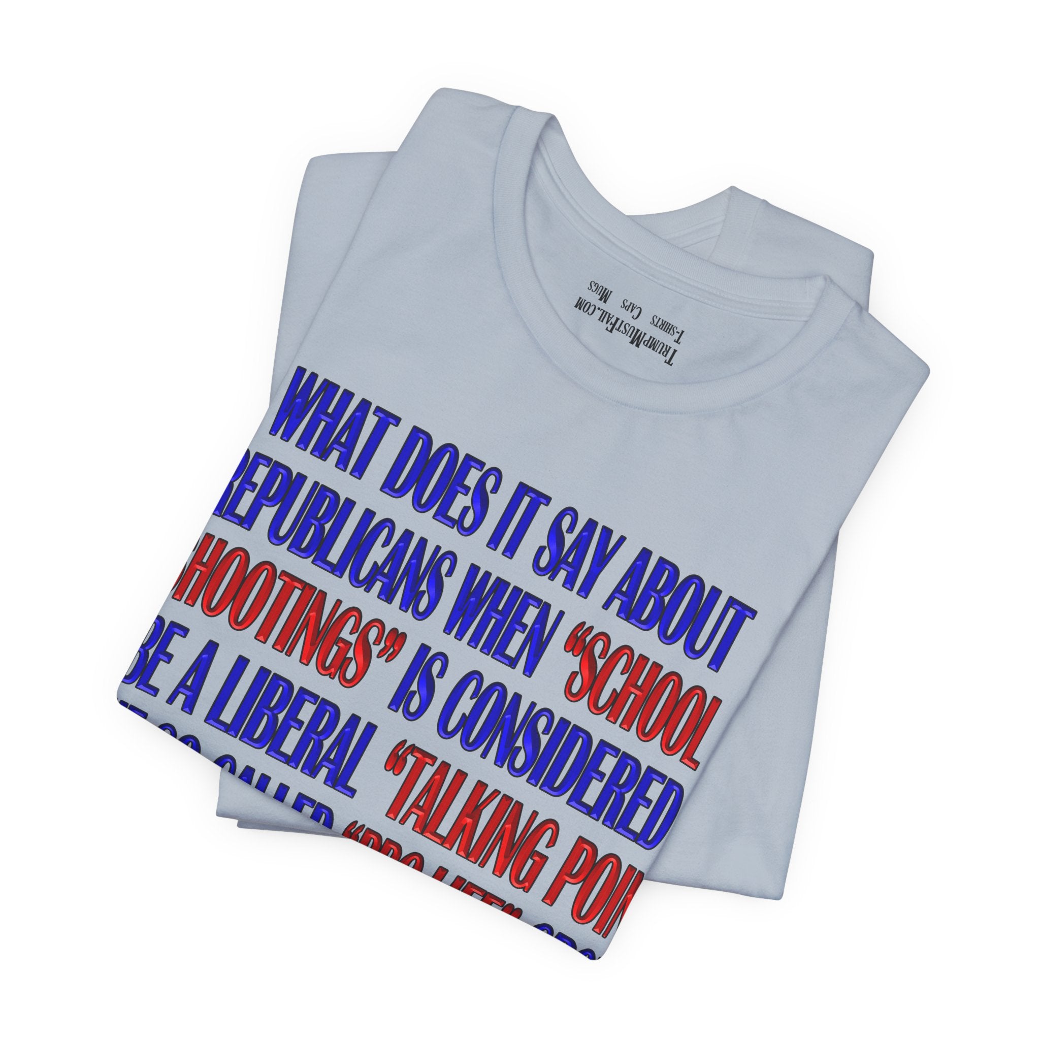 TALKING POINT T-SHIRT/LIGHT BLUE