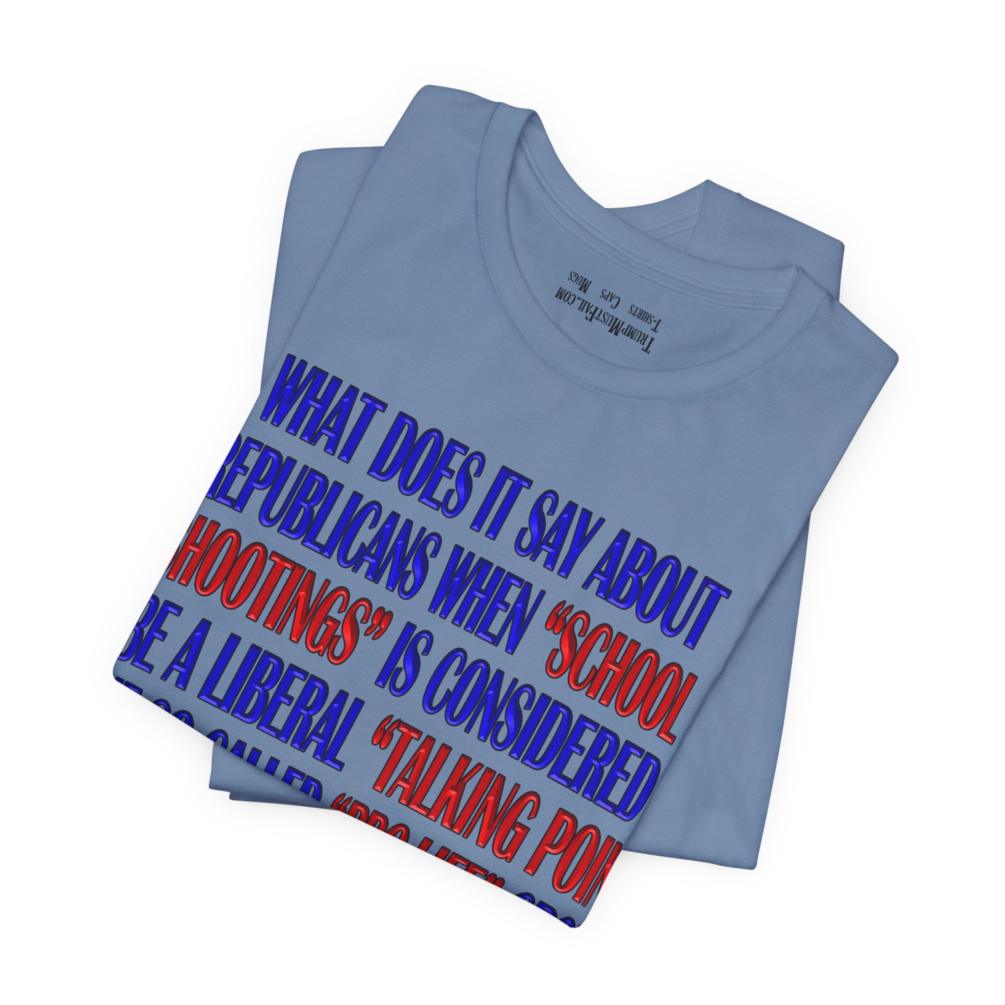 TALKING POINT T-SHIRT/STEEL BLUE