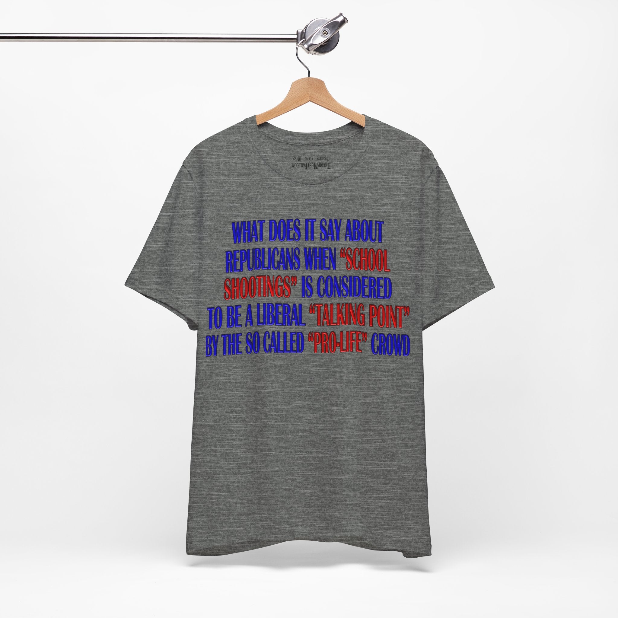 TALKING POINT T-SHIRT/DEEP HEATHER