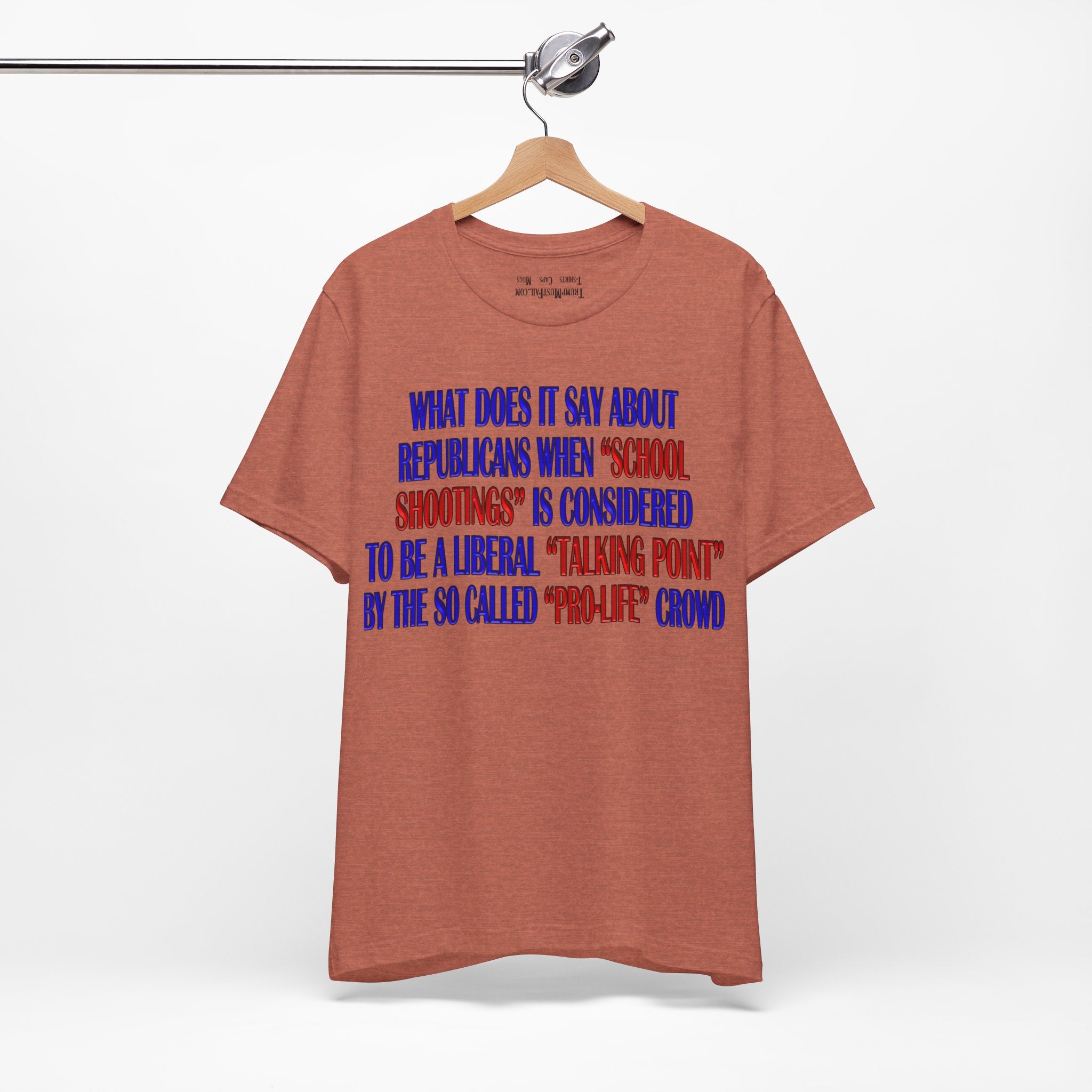 TALKING POINT T-SHIRT/HEATHER CLAY