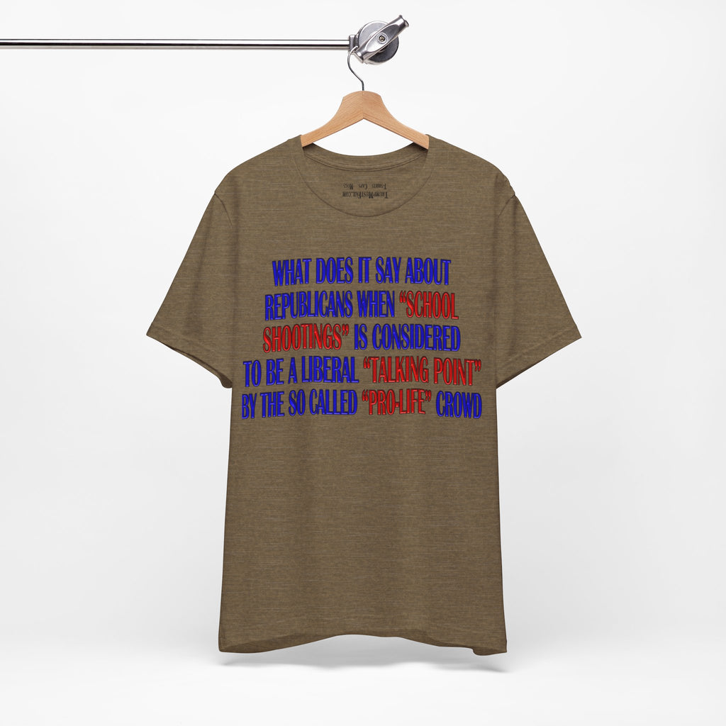 TALKING POINT T-SHIRT/HEATHER OLIVE