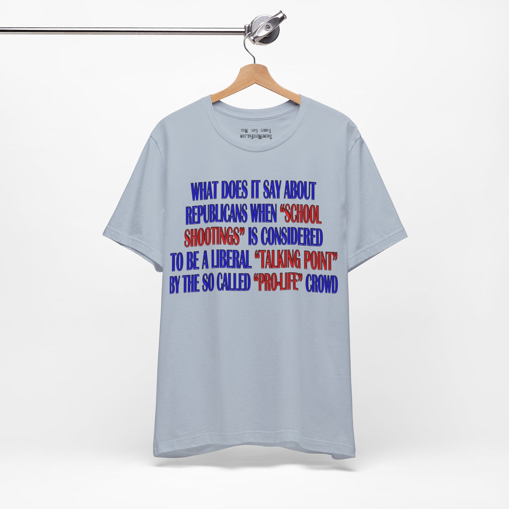 TALKING POINT T-SHIRT/LIGHT BLUE