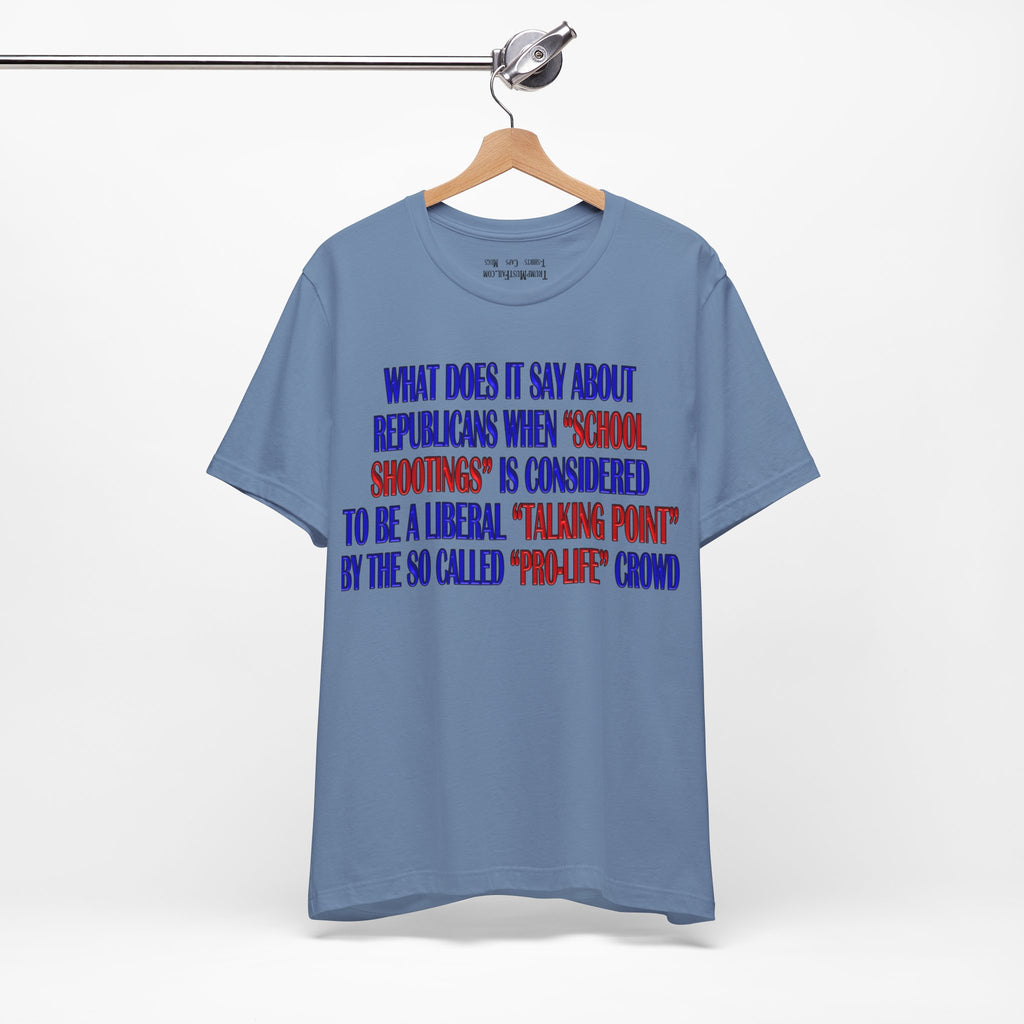 TALKING POINT T-SHIRT/STEEL BLUE